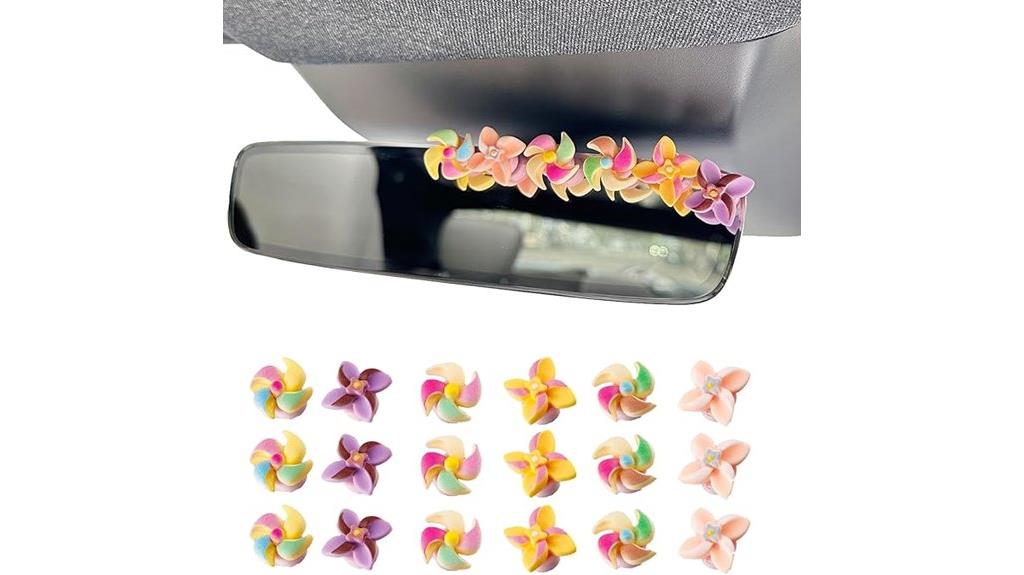 colorful windmill car accessories