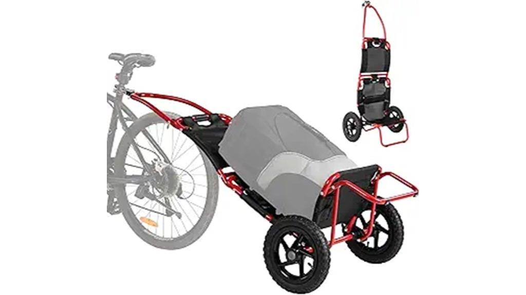 compact cargo bicycle trailer