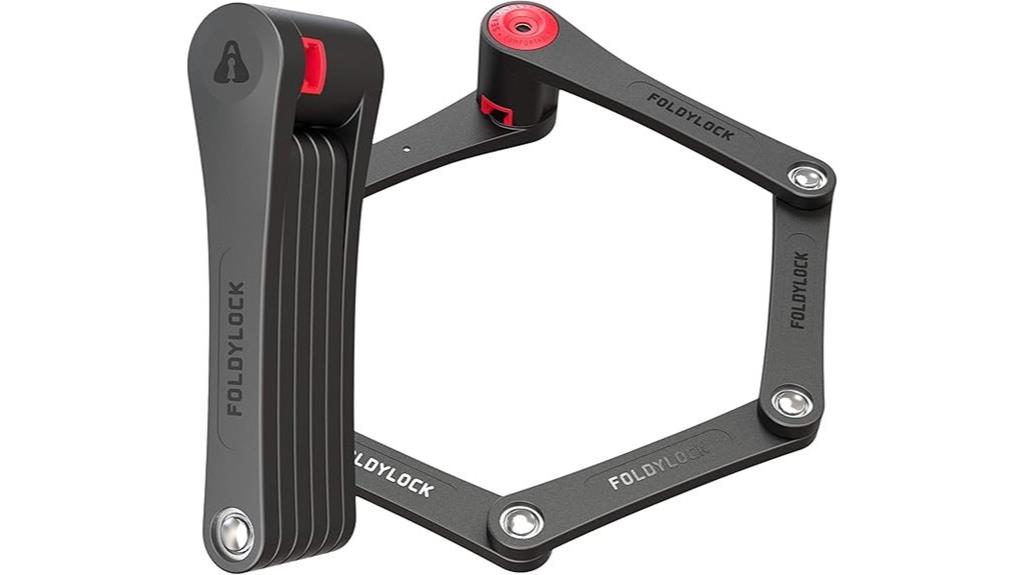 compact folding bike lock