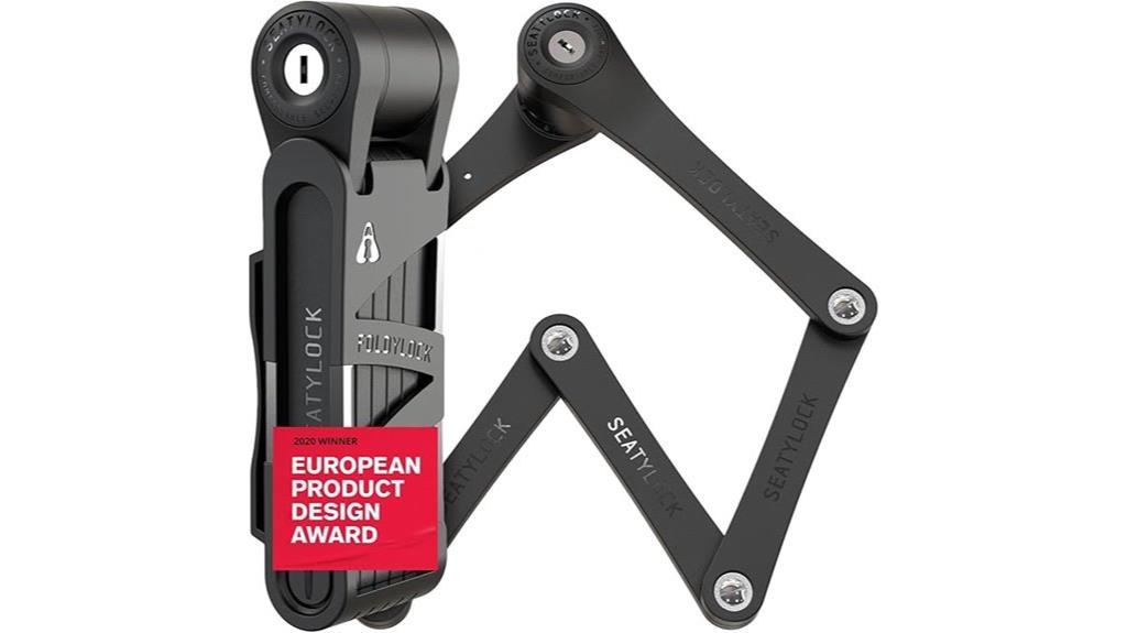 compact folding bike lock