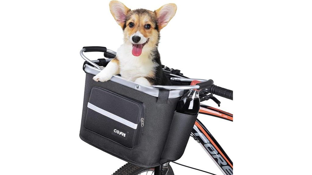 detachable bicycle handlebar basket