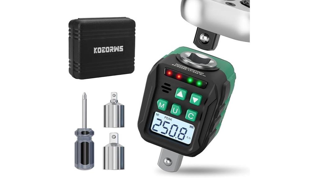 digital torque adapter features