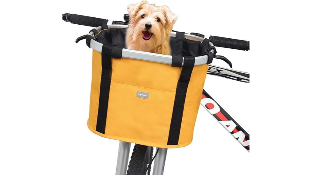 dog bicycle basket picnic bag