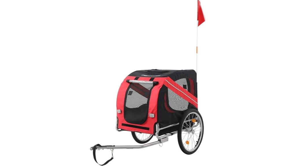 dog bike trailer with wheel