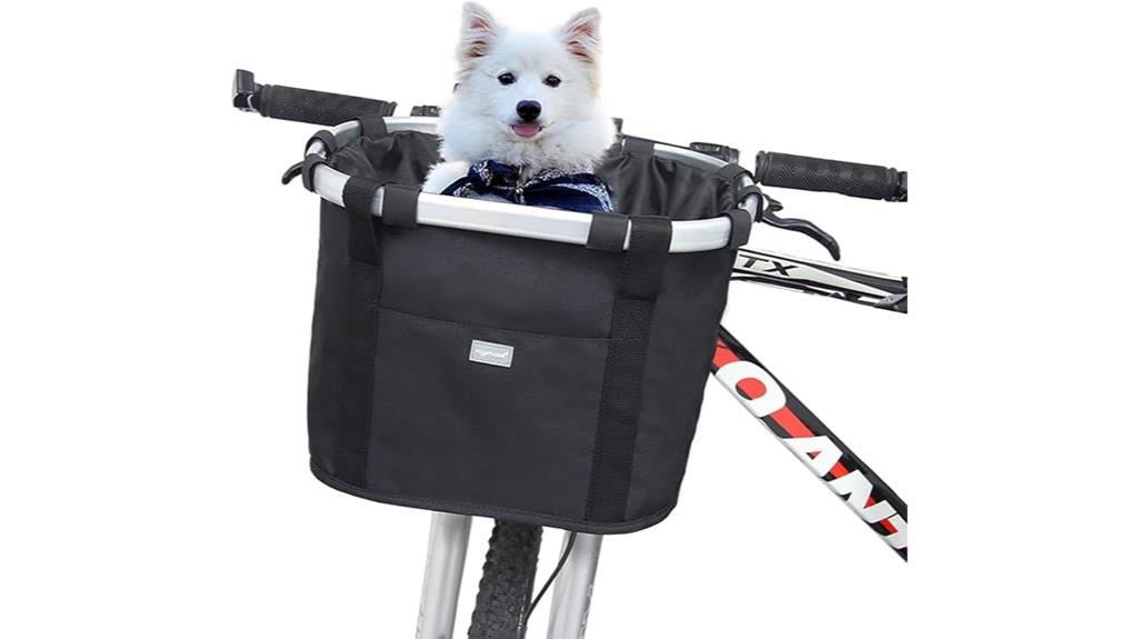 dog friendly bike handlebar basket