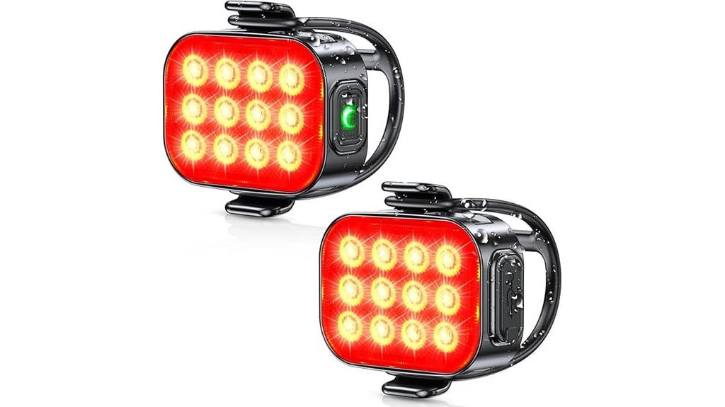 dual rechargeable waterproof lights