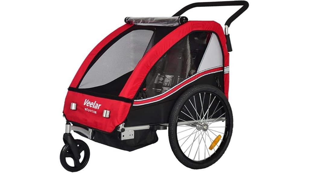 dual seat bike stroller