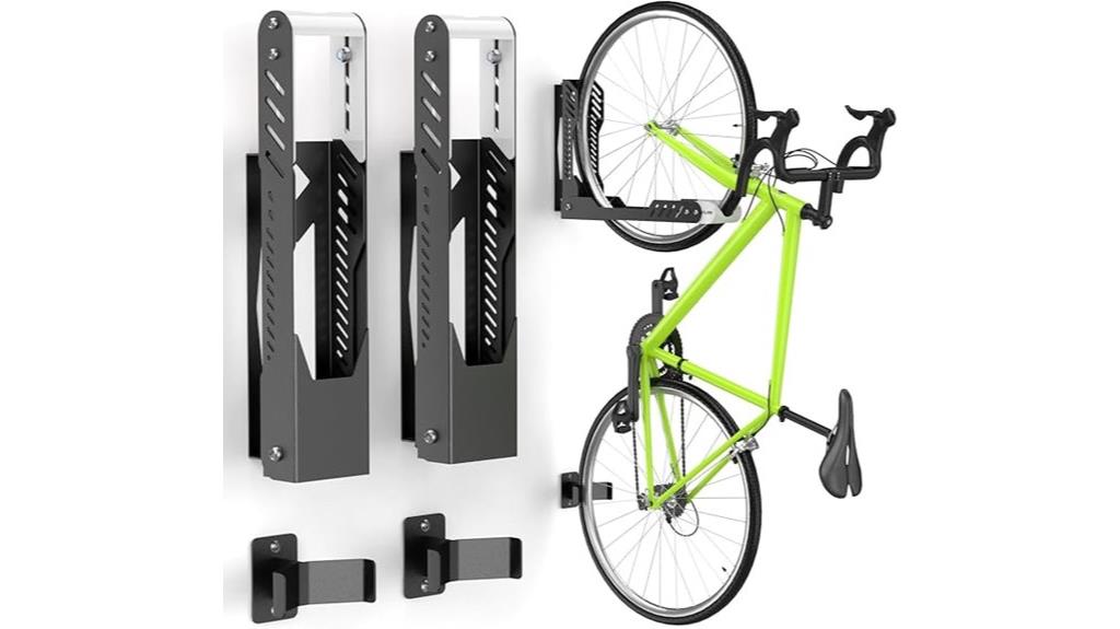dual swivel bike racks