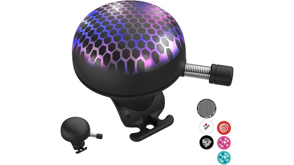 electric bike bell with lights