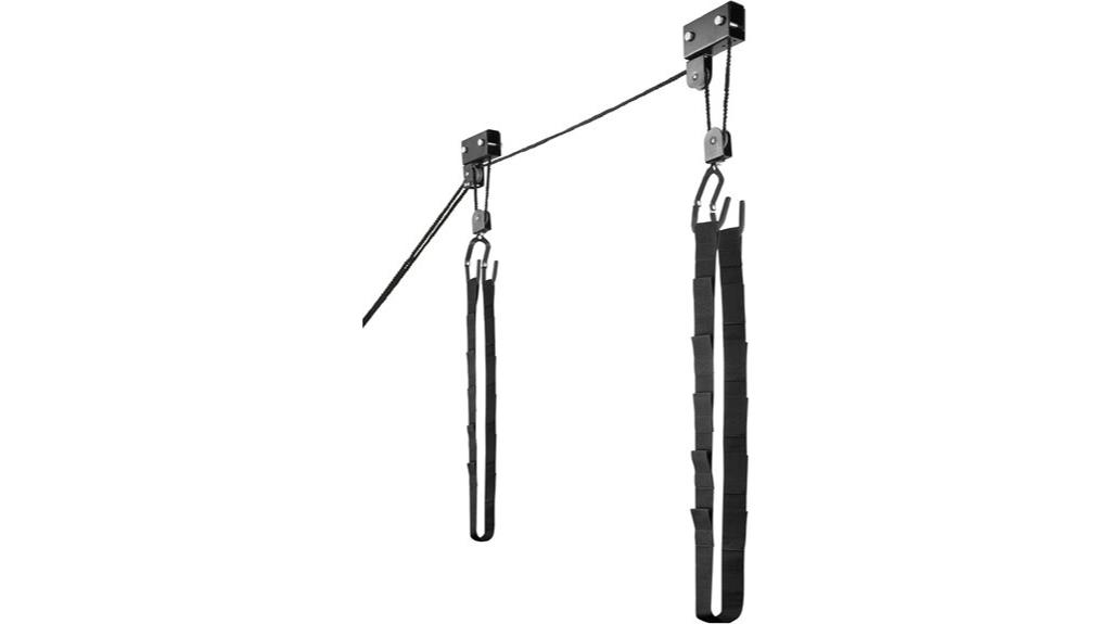 elevated kayak pulley system