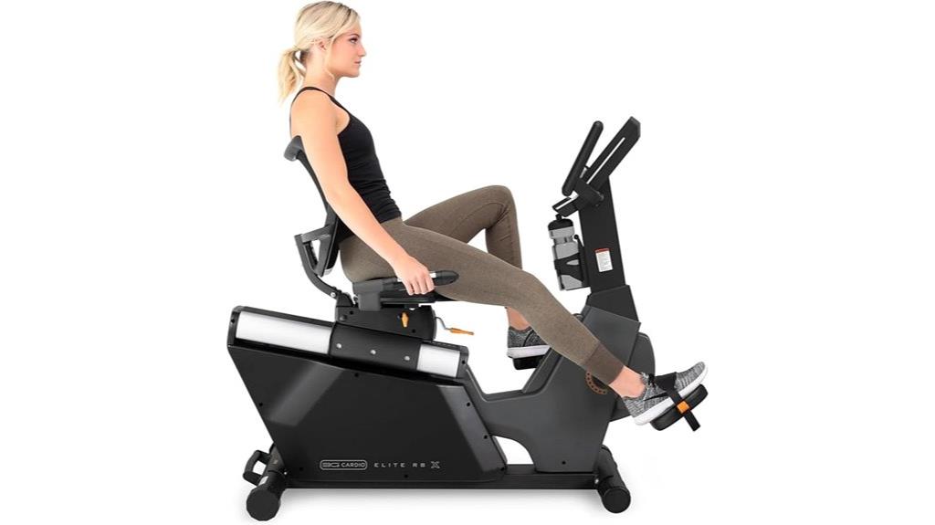 elite recumbent exercise bike