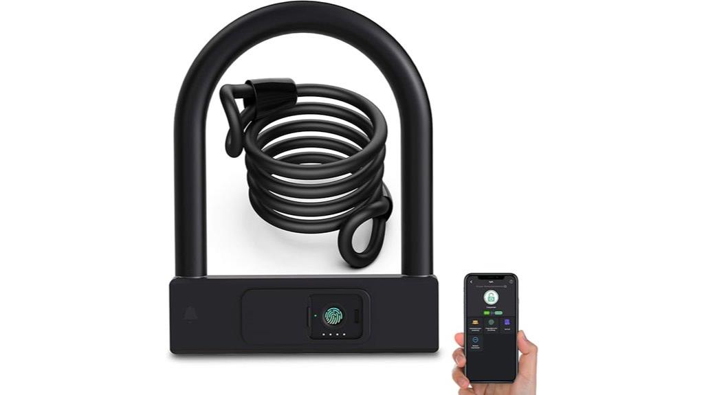 fingerprint bicycle lock system