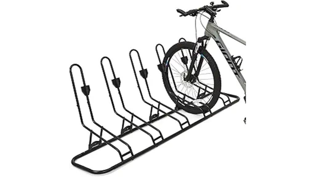 five bike floor rack