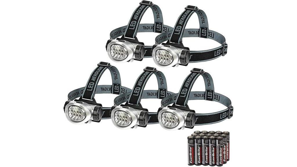 five led headlamps bundle