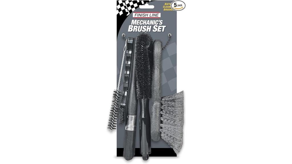 five piece mechanic brush set