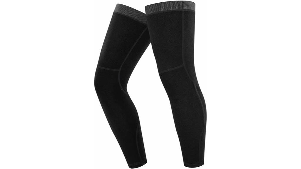 fleece lined cycling leg warmers
