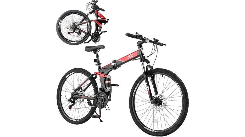 foldable 21 speed mountain bike