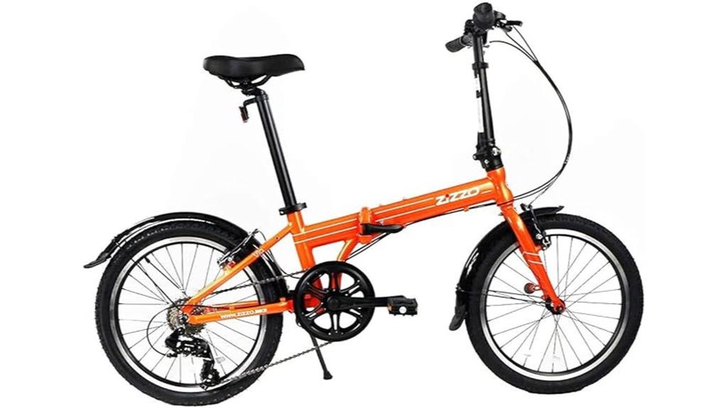 foldable aluminum 7 speed bike