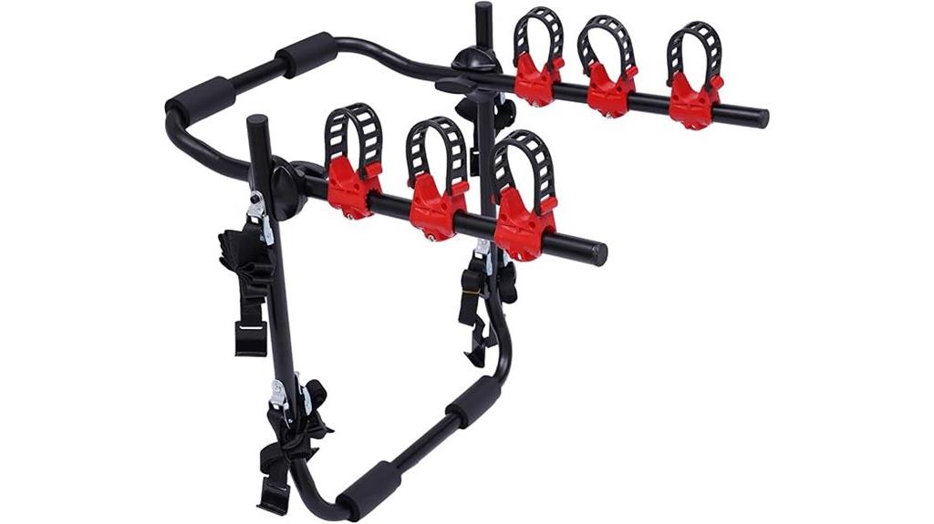 foldable bicycle trunk rack
