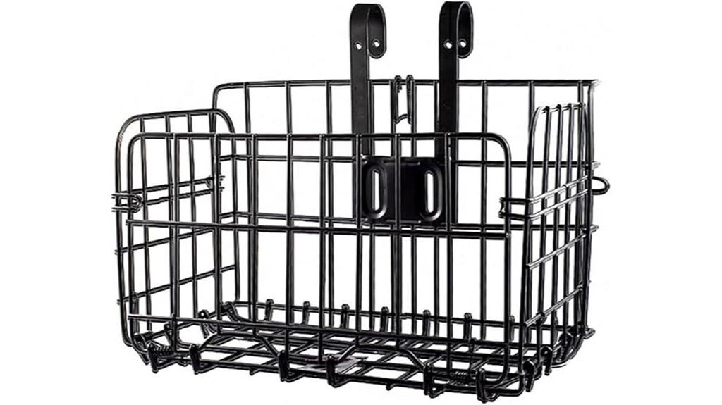 foldable bike basket with reflectors