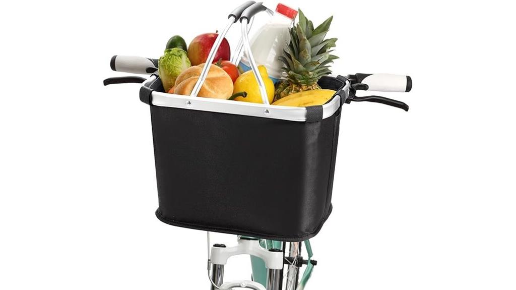 foldable bike handlebar basket