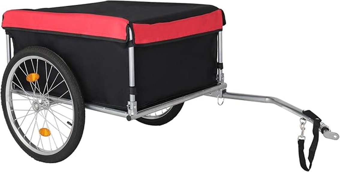 foldable cargo bike trailer