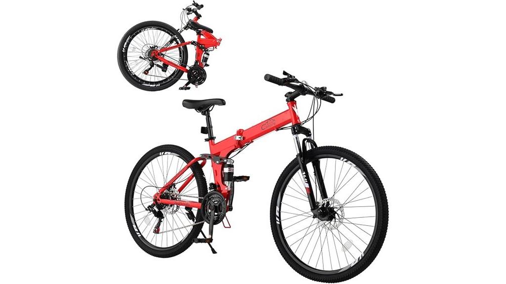 folding 26 inch steel bike