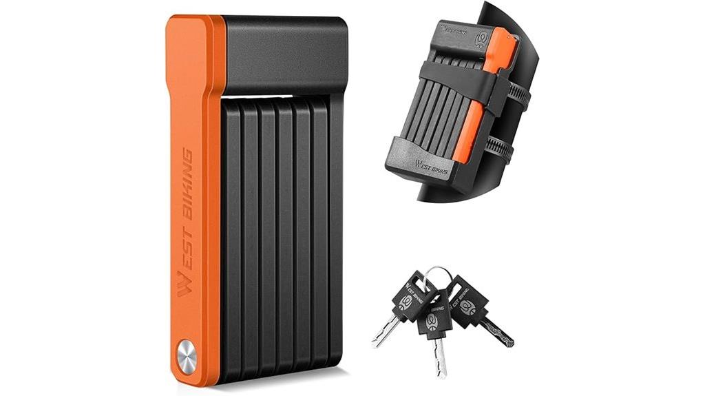 folding bike lock security