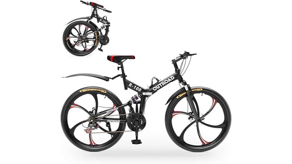 folding mountain bike features
