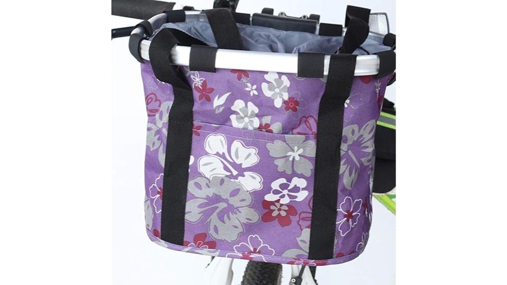 folding pet bicycle basket