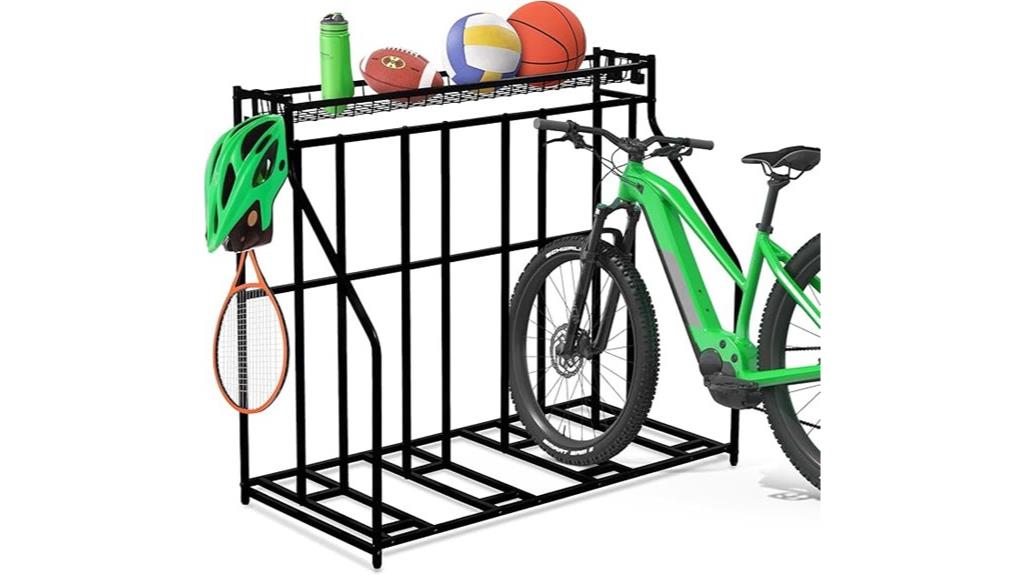 four bike parking rack