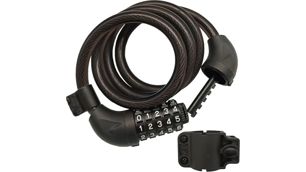 four foot combination bicycle lock