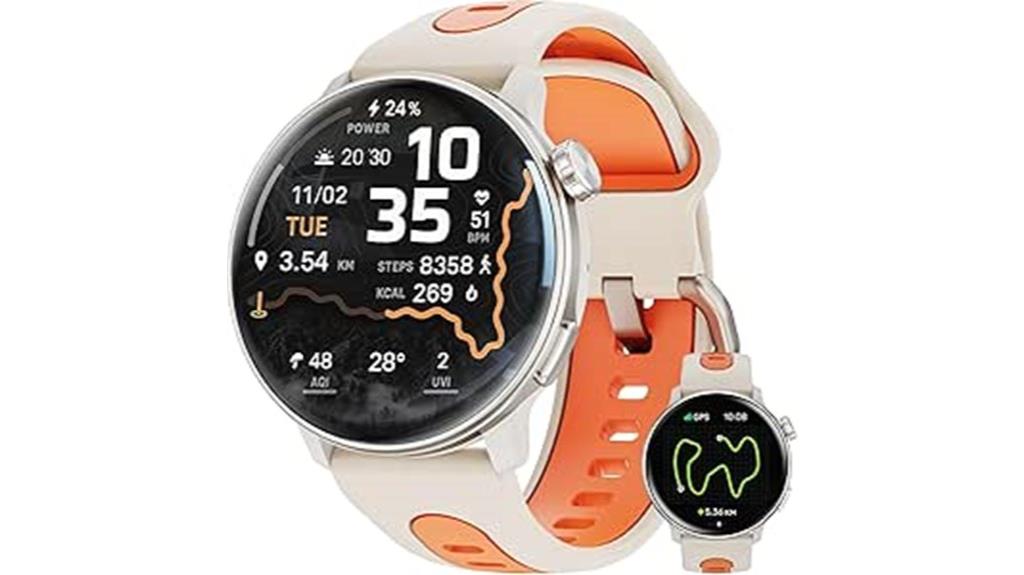 gps amoled fitness watch