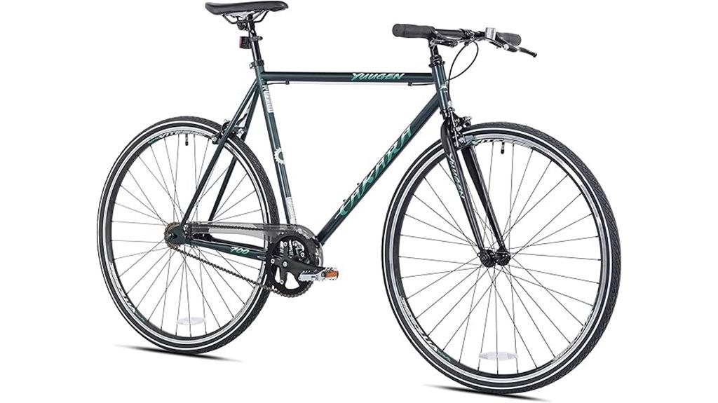 green single speed fixie