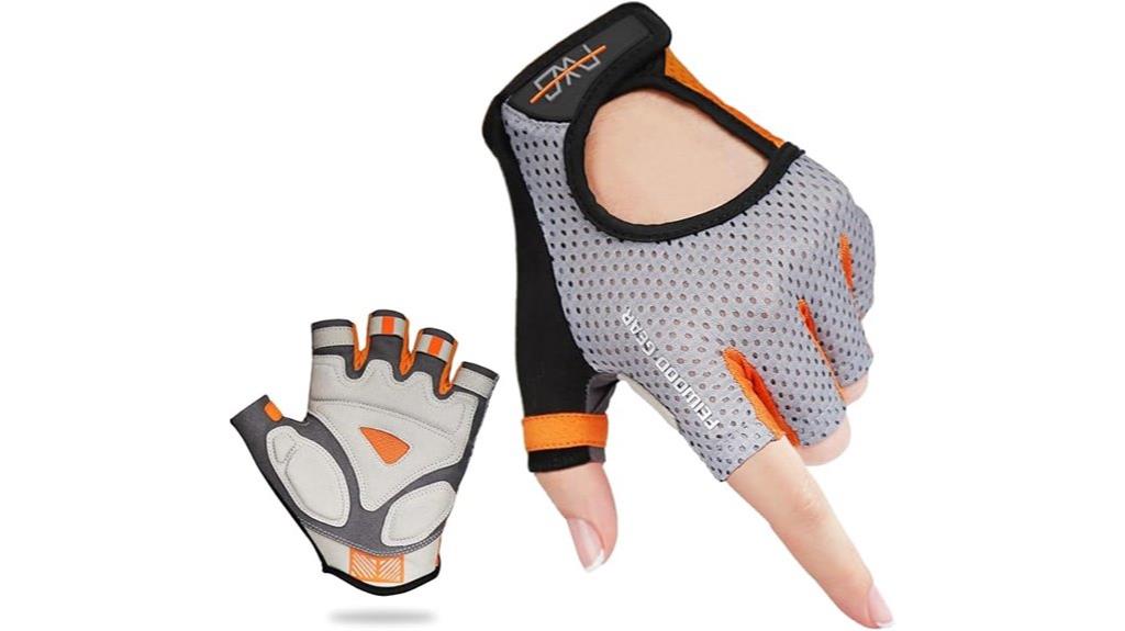 half finger cycling gloves