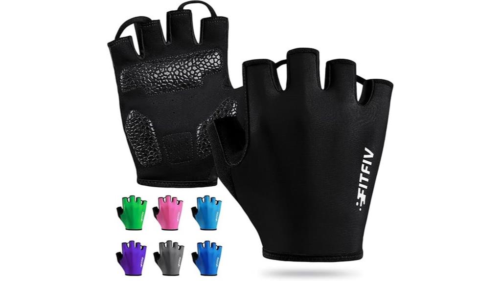 half finger cycling gloves