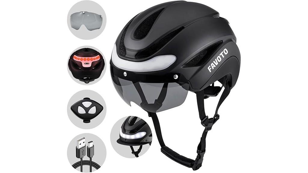 helmet with integrated signals