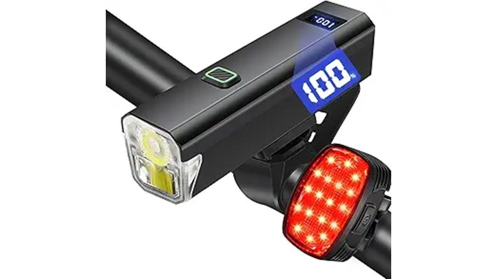 high intensity rechargeable bike light