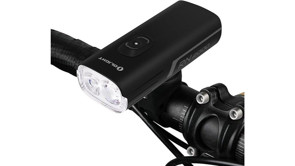 high performance rechargeable bike light