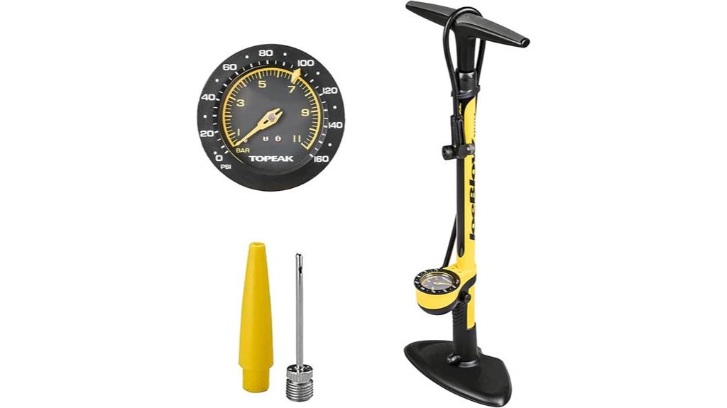 high pressure bike floor pump
