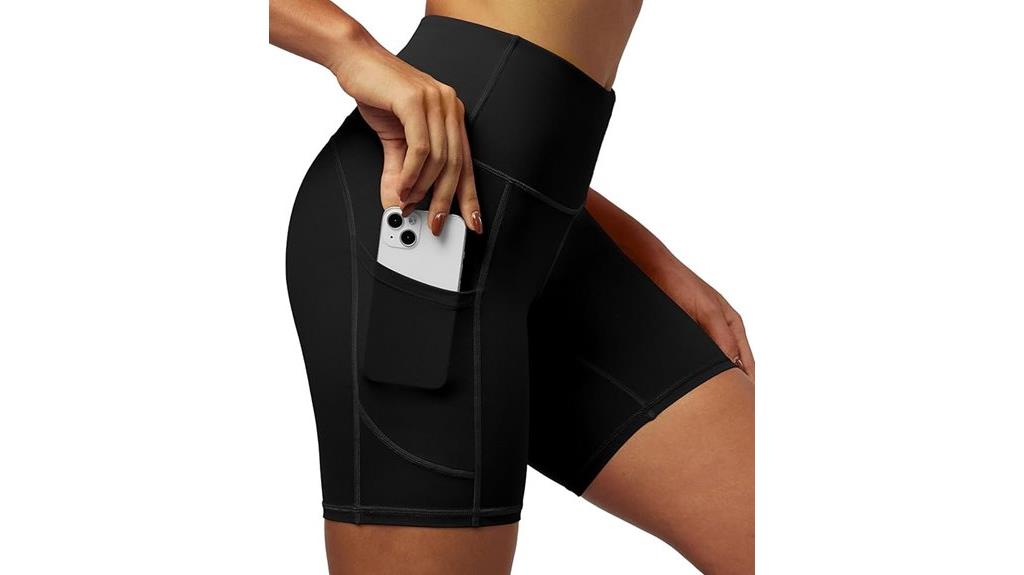 high waist biker shorts