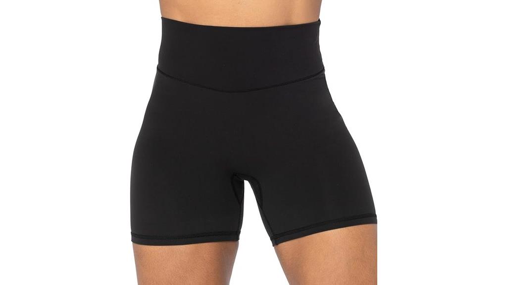 high waist biker shorts