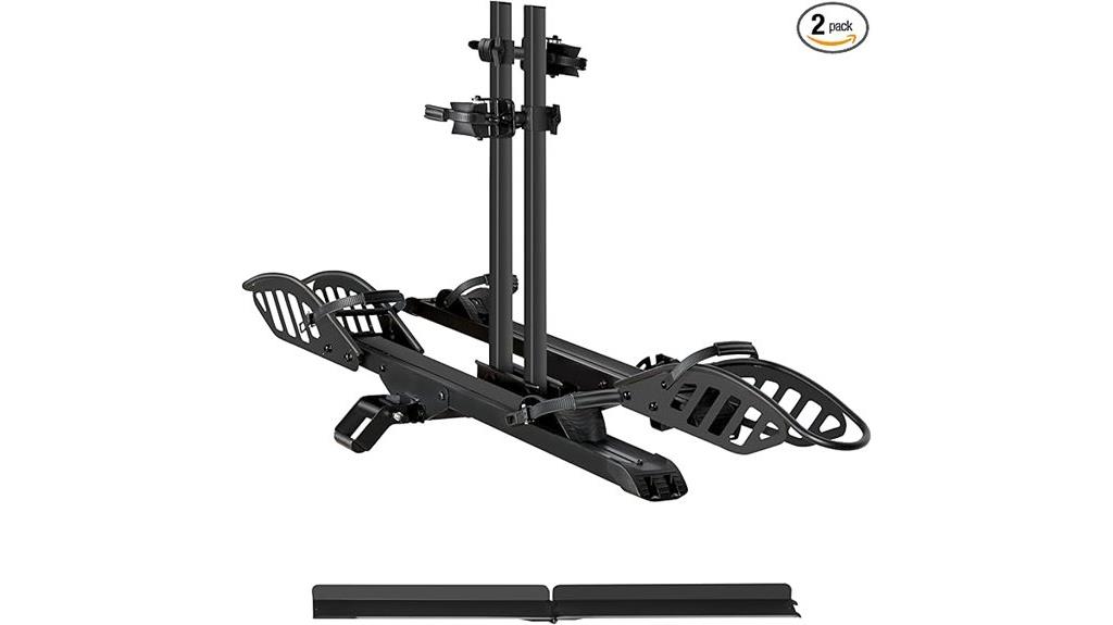 hitch mounted e bike rack
