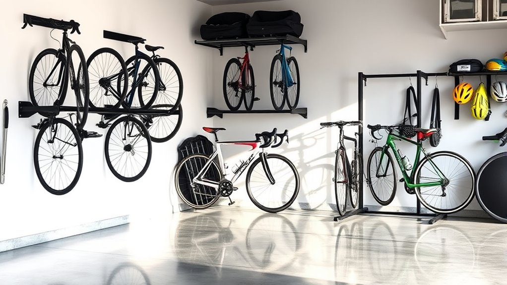 indoor bike rack solutions