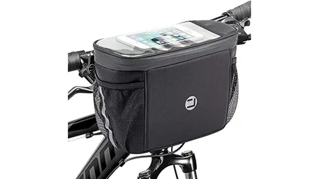 insulated cycling handlebar bag