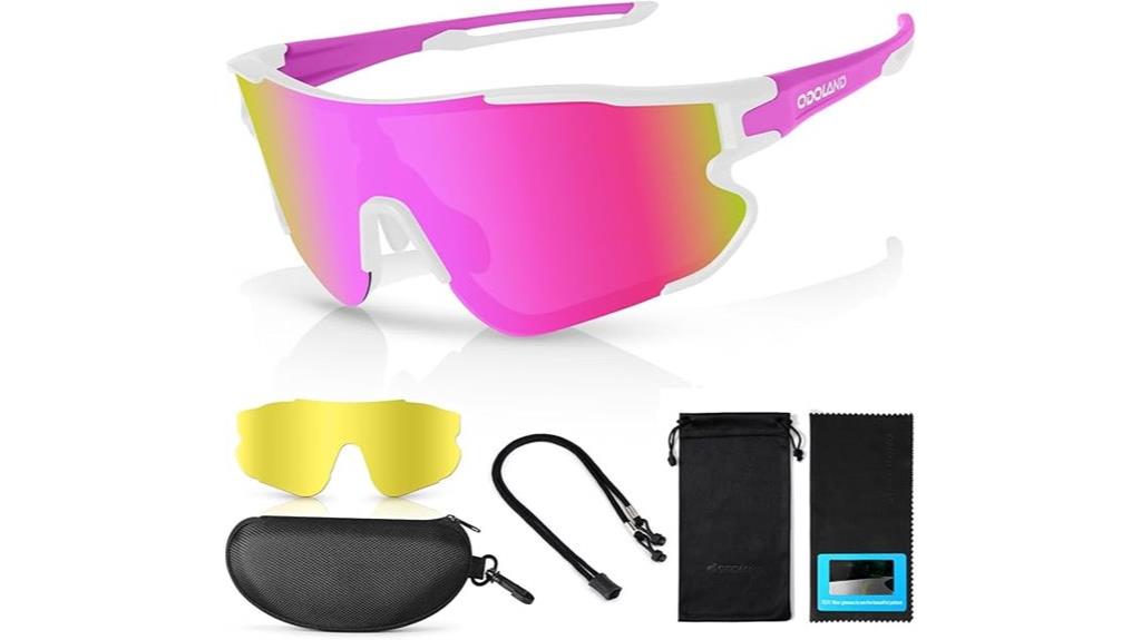 interchangeable lens cycling glasses