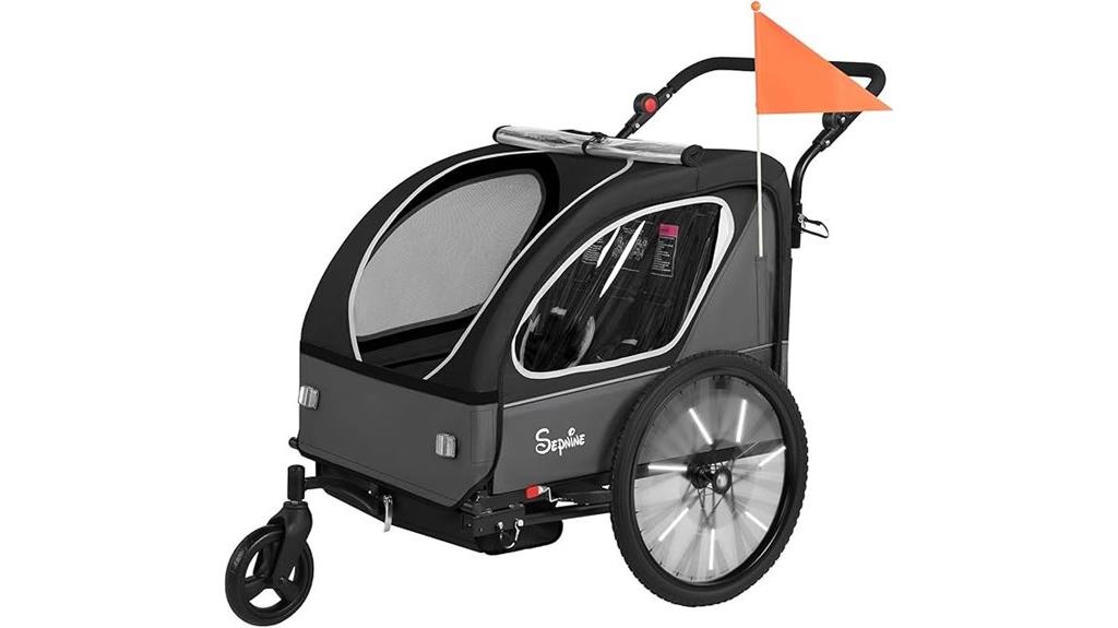kids bike trailer convertible