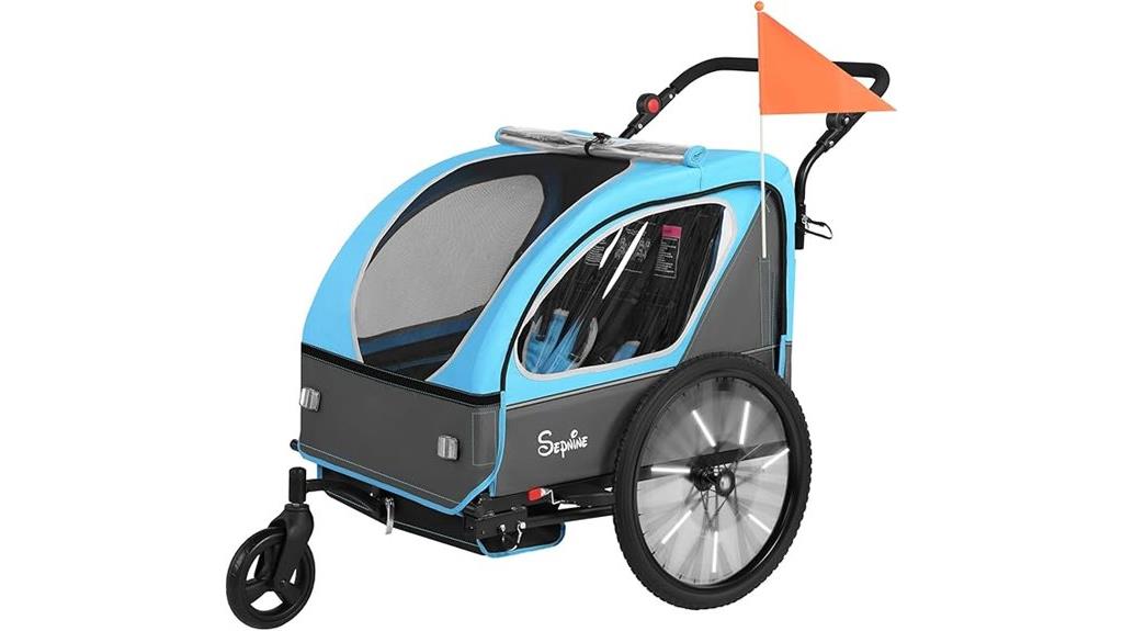 kids bike trailer convertible