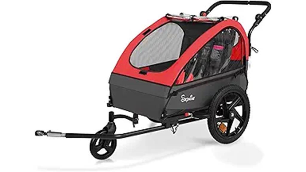 kids bike trailer convertible