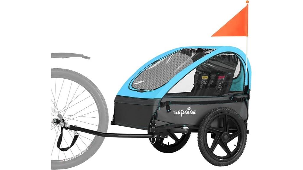 kids bike trailer with harness